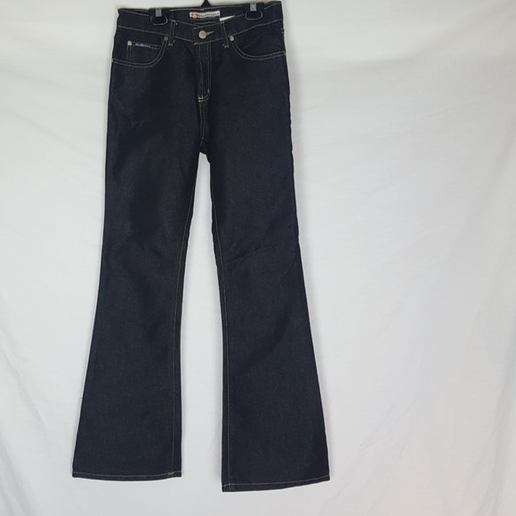 Blue Asphalt Wide Leg Flare Jean Black SZ 3 - Picture 1 of 7